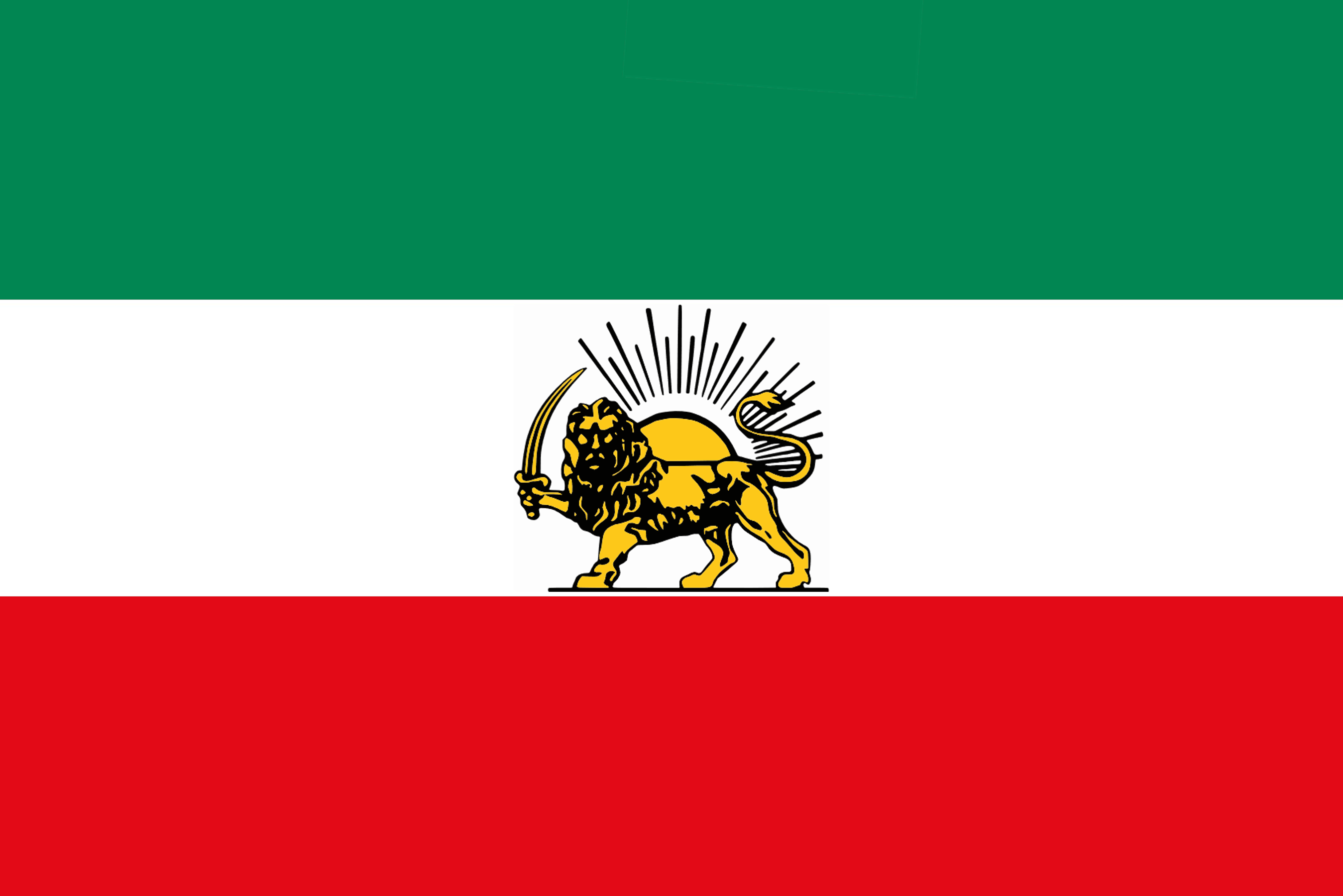 Lion and Sun flag of Iran
